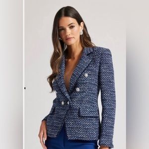 Generation Love Blue Tweed Jacket
